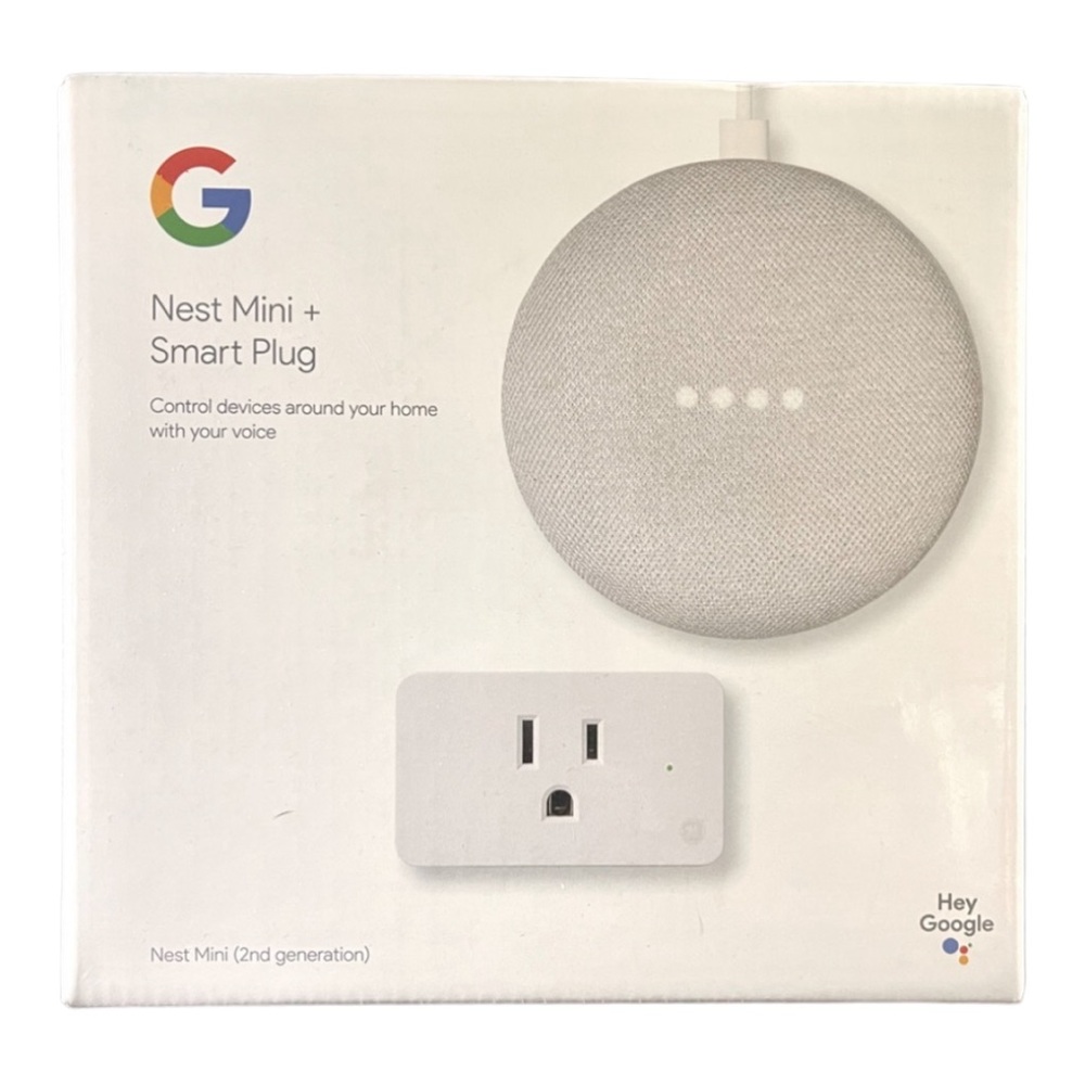 Google Nest Mini and GE Smart Plug 2nd Generation bundle